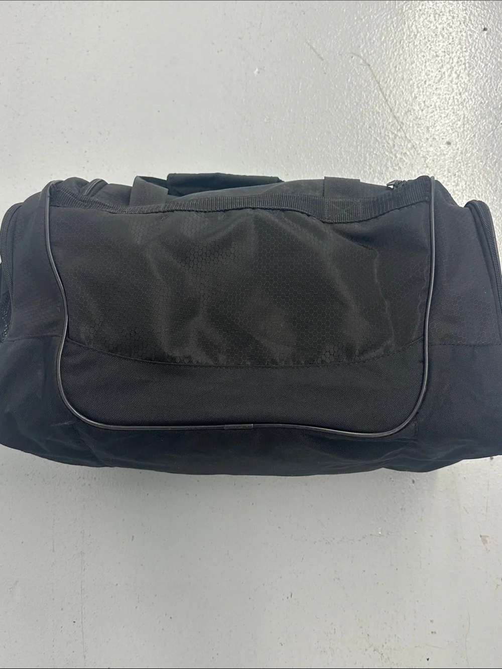 adidas Black Duffel Bag with White Logo